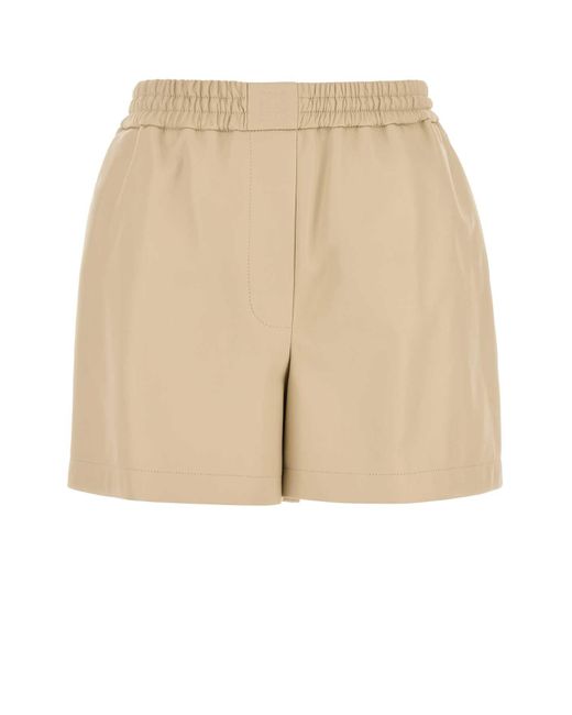 Loewe Natural Sand Leather Shorts