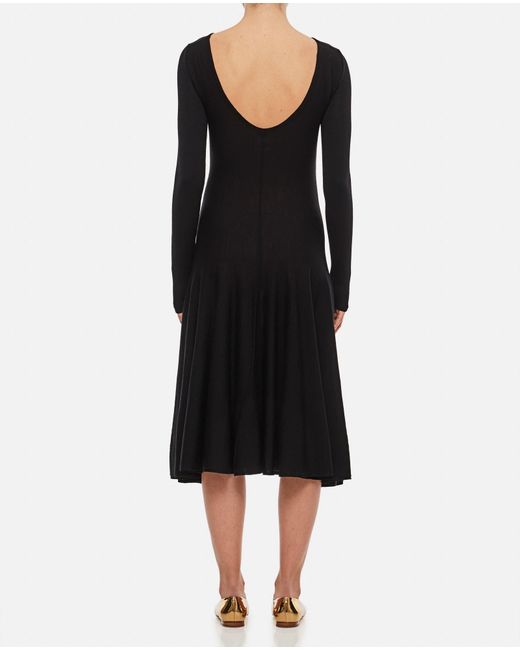 Khaite Black Dany A-line Dress