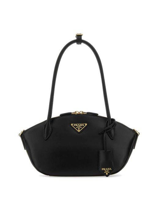 Prada Black Leather Small Handbag