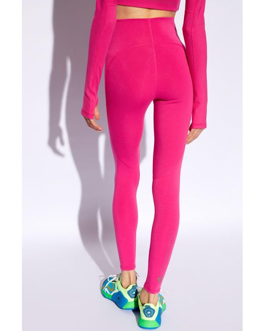 Adidas By Stella McCartney Pink Leggings With Logo