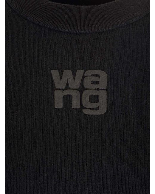 Alexander Wang Black Sweatshirt With Embossed Logo