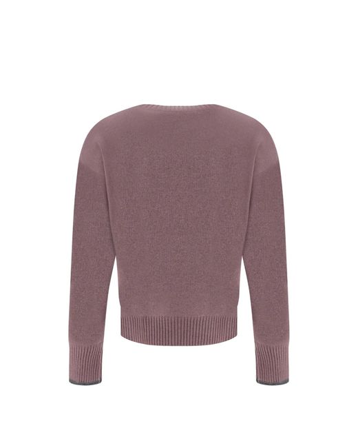 Brunello Cucinelli Purple C Mere Sweater