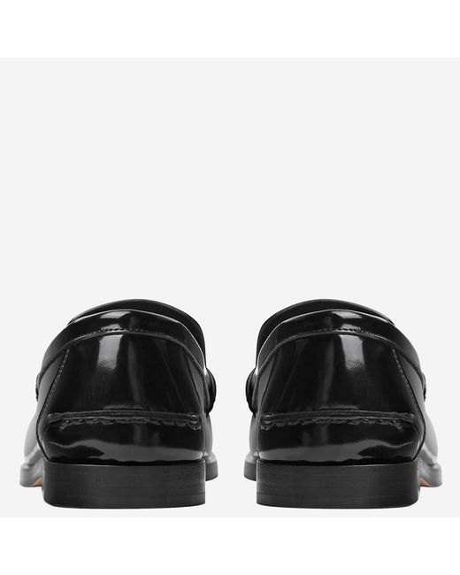 Bottega Veneta Black Truman Calfskin Loafers