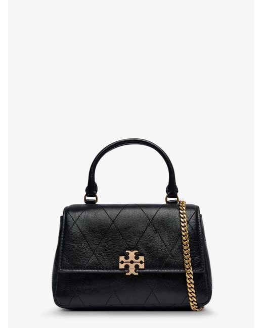 Tory Burch Black Crossbody Bag Charlie Quilted Leather Shoulder