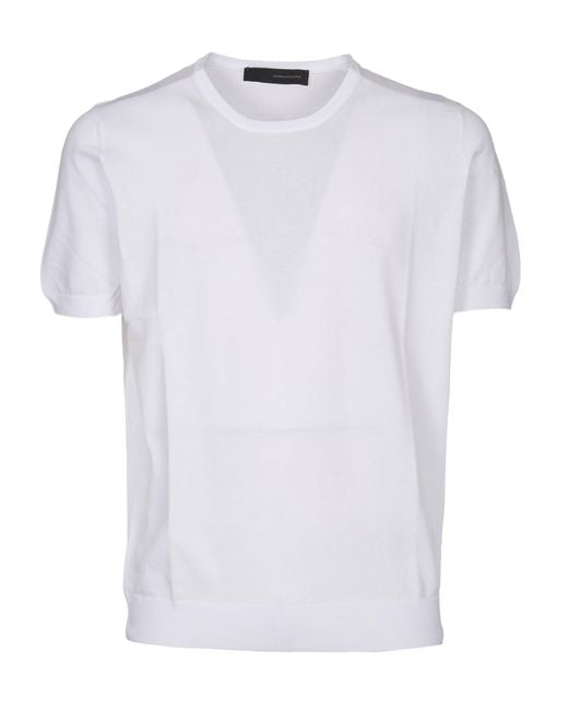 Tagliatore White T-shirt for men