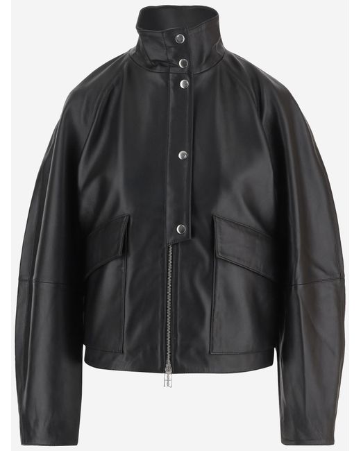 By Malene Birger Black Leather Jacket Suzanne