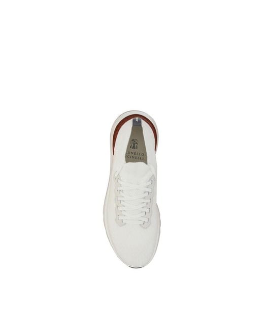 Brunello Cucinelli White Sneakers for men