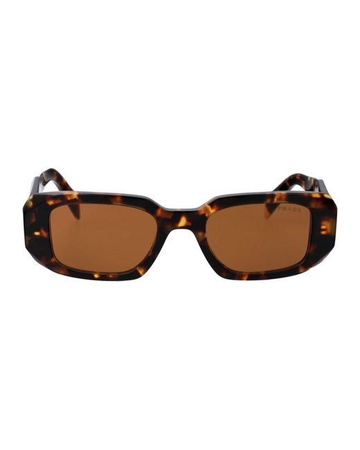 Prada Brown Pr17Ws Symbole Sunglasses