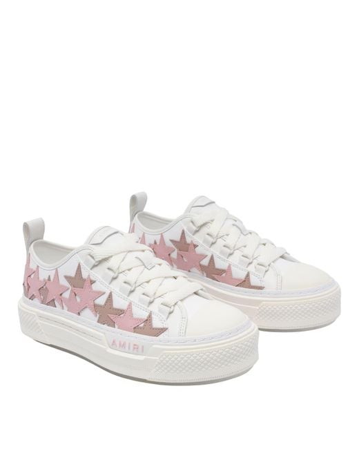 Amiri White Stars Court Low Sneakers