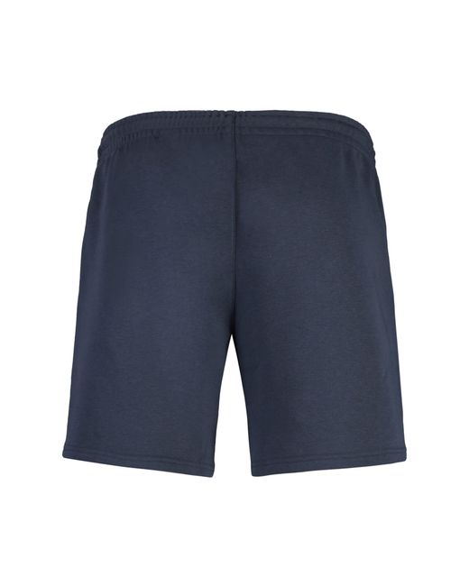 K-Way Blue Cotton Bermuda Shorts for men