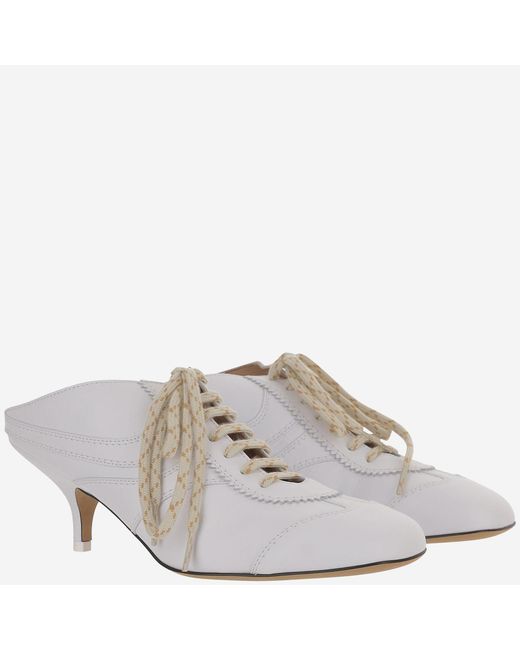 Dries Van Noten Metallic Leather Heeled Mules