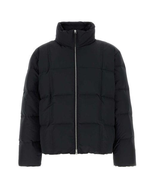 Jil Sander Polyester Down Jacket in Black | Lyst