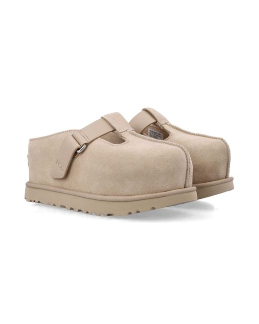 Ugg Natural Goldenstar Hi Suede Clog
