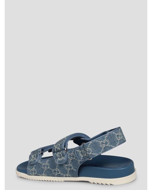 Gucci Blue Double G Sandal