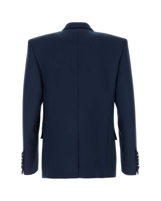 Valentino Garavani Blue Wool Blazer for men