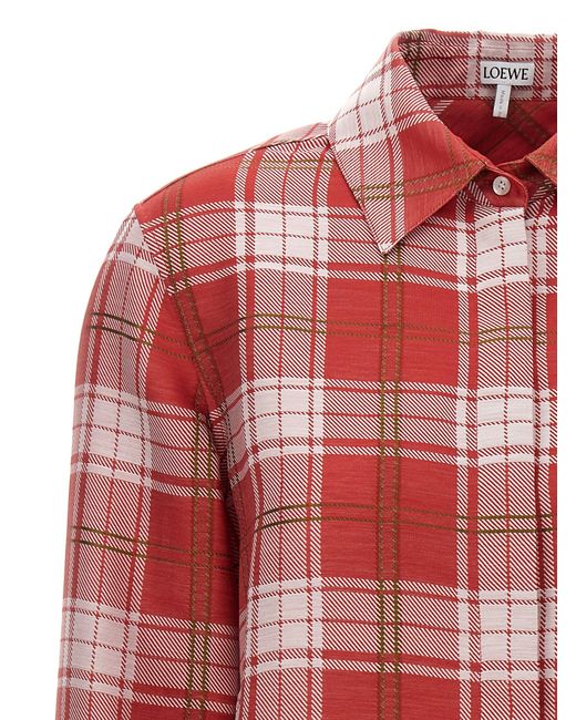 Loewe Red Check Shirt