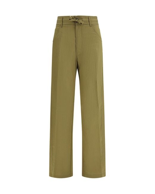 DARKPARK Green Iris Pants Modal; Polyester; Polyamide