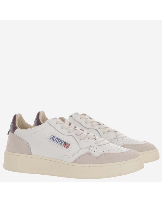 Autry White Sneakers Medalist Low Cow Leather Trainers
