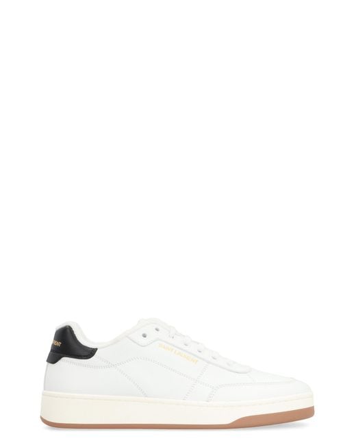 Saint Laurent White Sneakers Sl-61 Leather- Calf Trainers for men