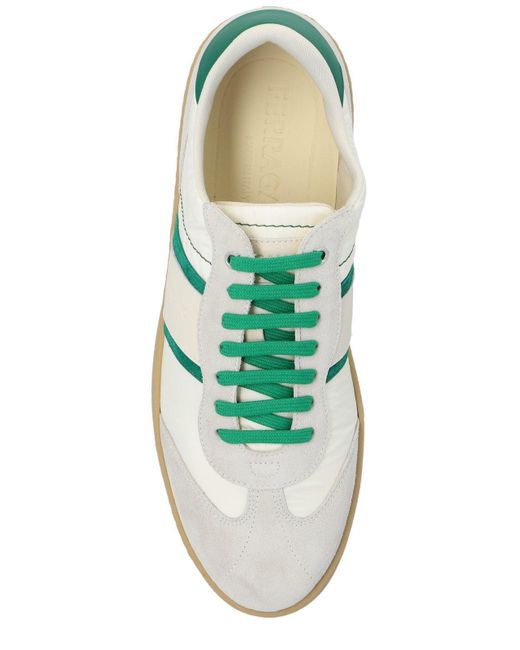 Ferragamo Green Low-Top Sneakers for men