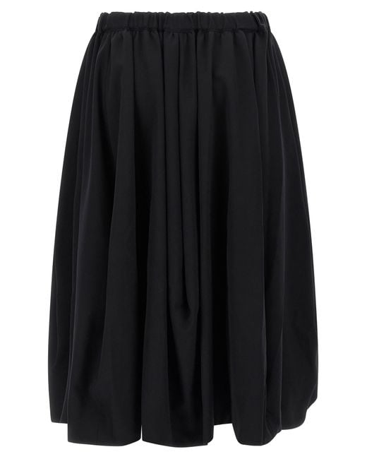 Comme des Garçons Black Maxi Wool Skirt