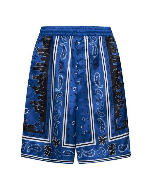 Off-White c/o Virgil Abloh Blue Shorts for men