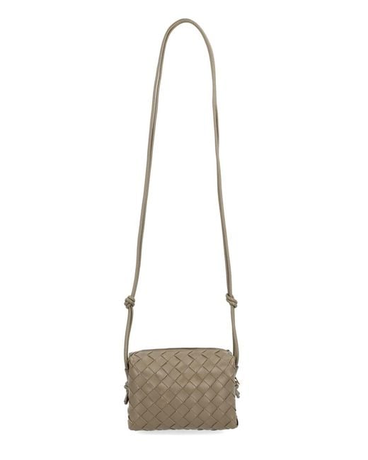 Bottega Veneta Metallic Camera Bag Loop Mini Lamb Leather Shoulder