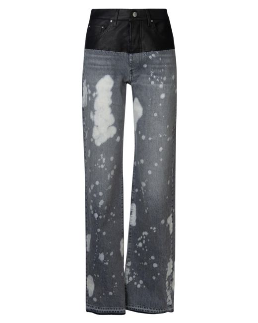 Amiri Denim Bleach Long Jeans in Black 