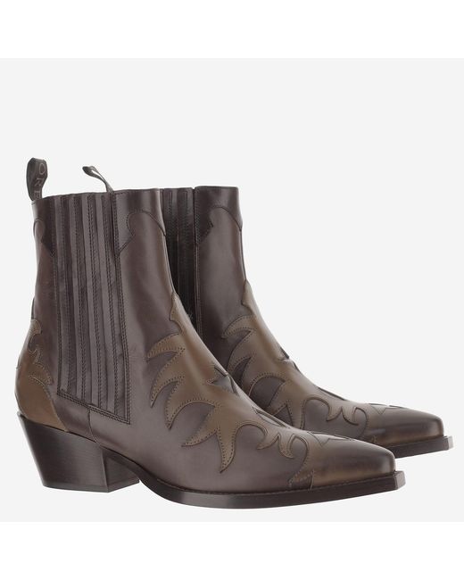 Sartore Brown Ankle Boots Parma Leather