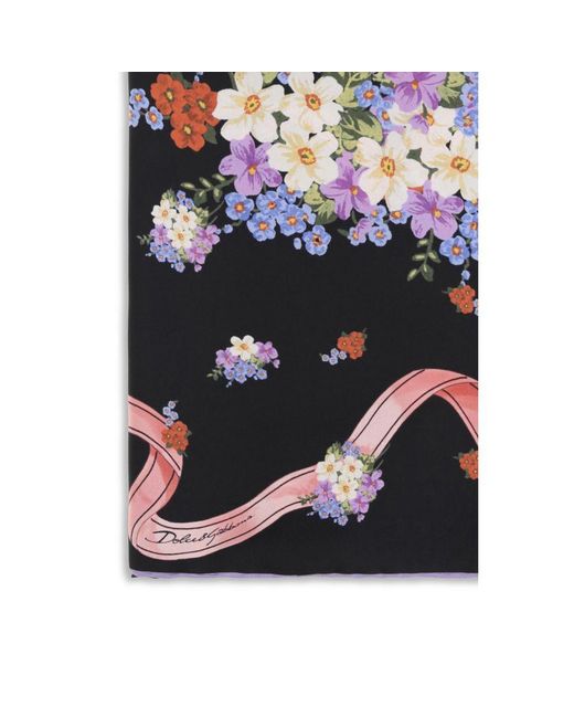 Dolce & Gabbana Blue Silk Scarf