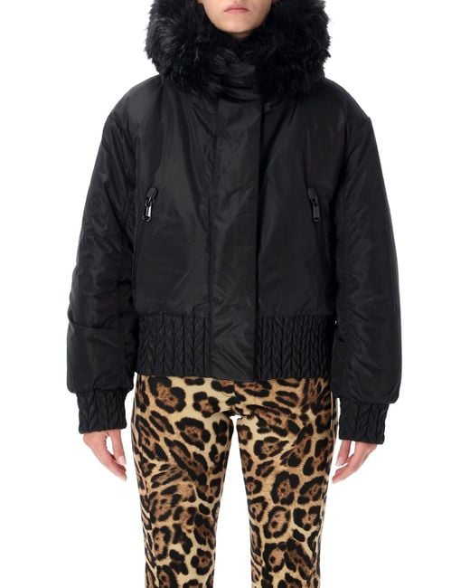 Goldbergh Black Indira Reversible Faux Fur Ski Jacket