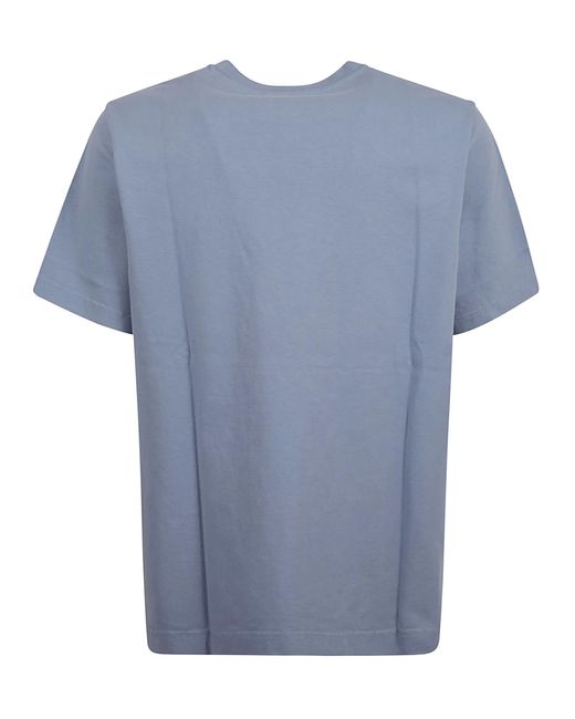 Maison Kitsuné Blue Logo Detail T-Shirt for men