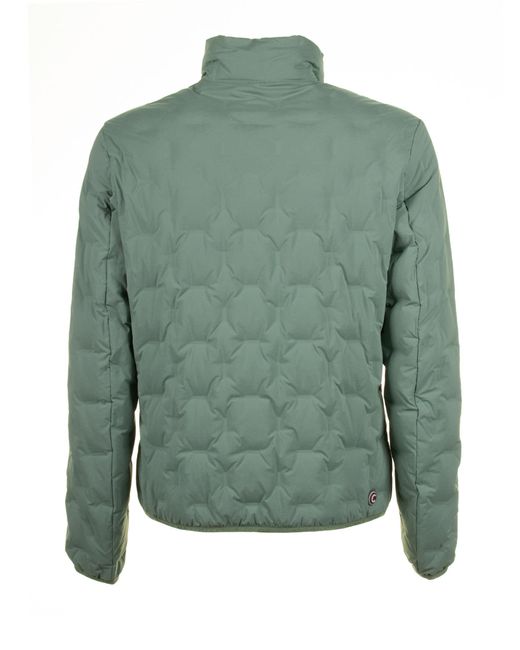 Colmar Green Quilted Jacket With Padded Collar for men