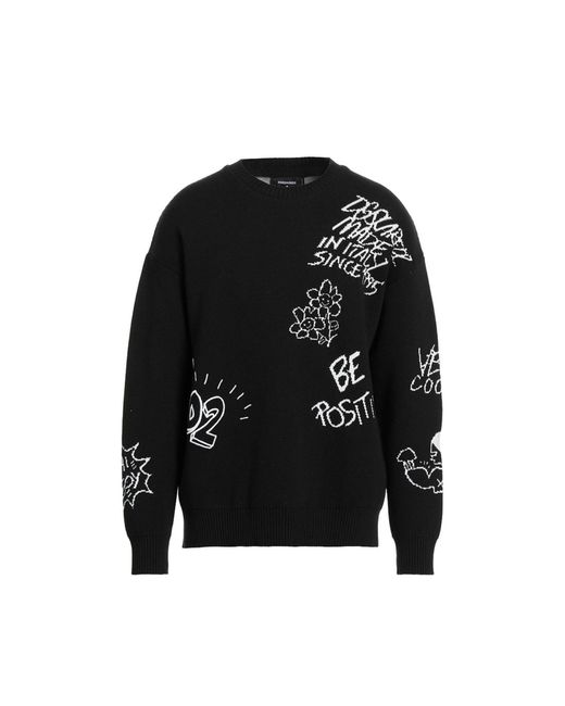DSquared² Black Sweater for men