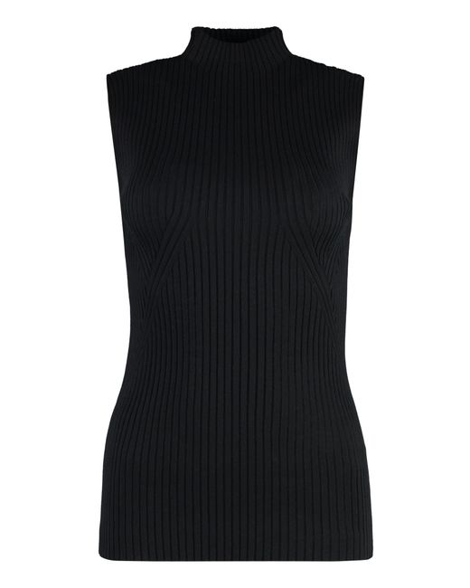 Fabiana Filippi Black Cotton Tank Top