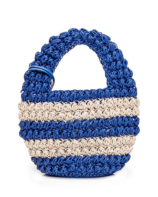 J.W. Anderson Blue Popcorn Basket Bag