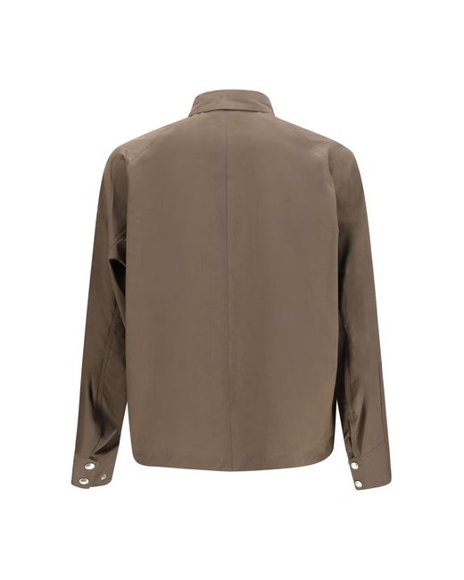 Sacai Brown Cotton Typewriter Jacket for men