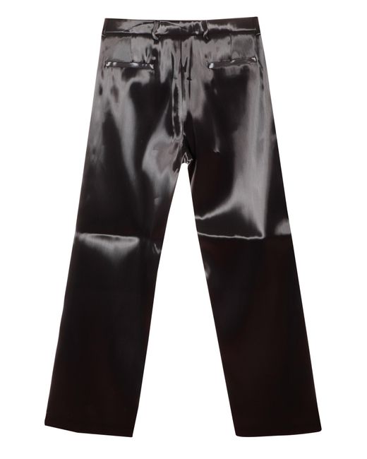 HELIOT EMIL Gray Liquid Metal Trousers for men