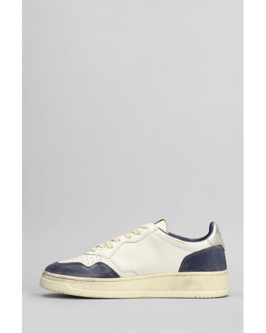 Autry White Sup Vint Low Sneakers for men