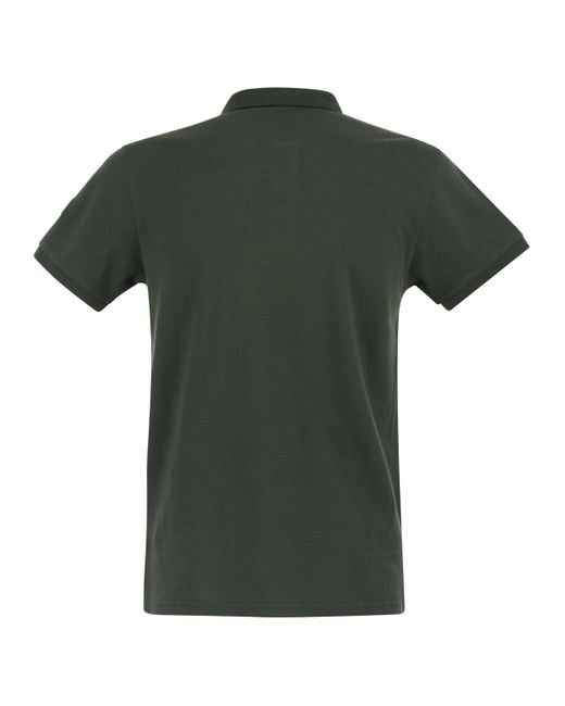 Colmar Green Logo Patch Short Sleeved Polo Shirt for men