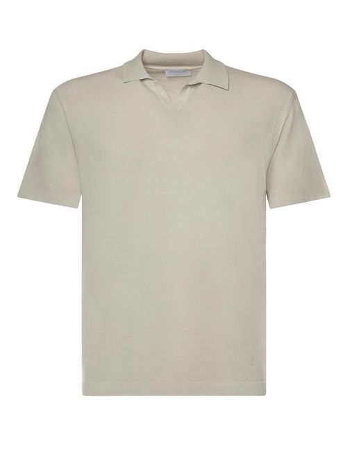 Dondup White Cotton Polo Shirt for men