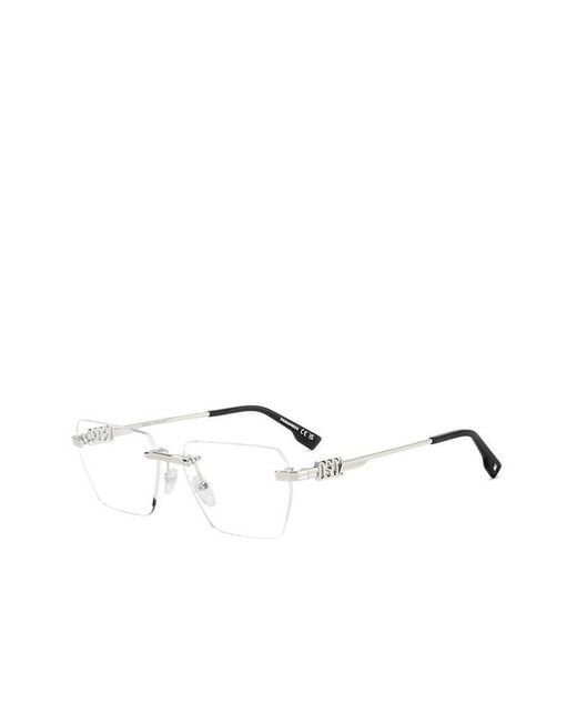 DSquared² Natural Optical Frames Metal (Other) Eyewear Optical-Frames
