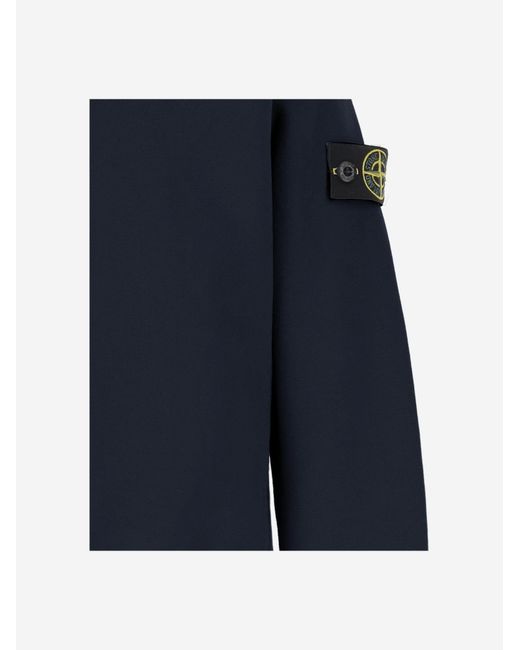 Stone Island Blue Sweatshirt Stretch Cotton Knitwear for men