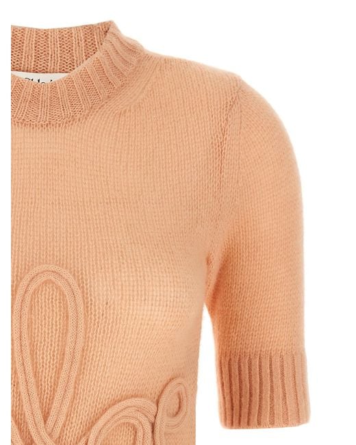 Chloé White Chloã Logo Embroidery Sweater