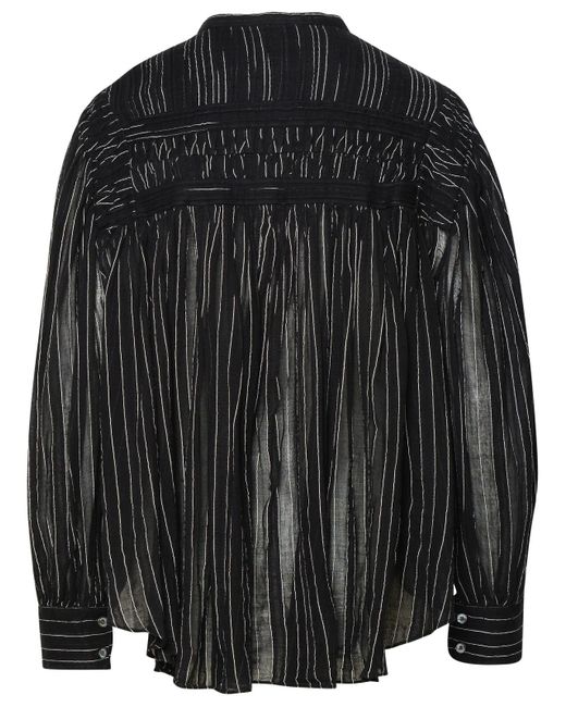 Isabel Marant Black 'Plalia' Cotton Shirt