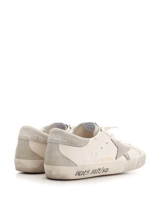 Golden Goose Deluxe Brand White "Super-Star" Sneakers for men