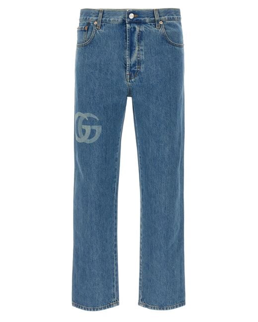 Gucci Blue Double G Jeans for men