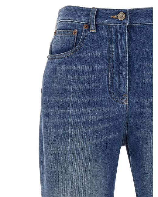 Valentino Garavani Blue Flared Jeans Cotton