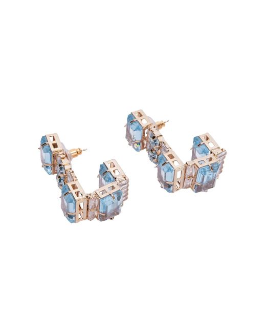 Ermanno Scervino Blue Earrings With Light Stones
