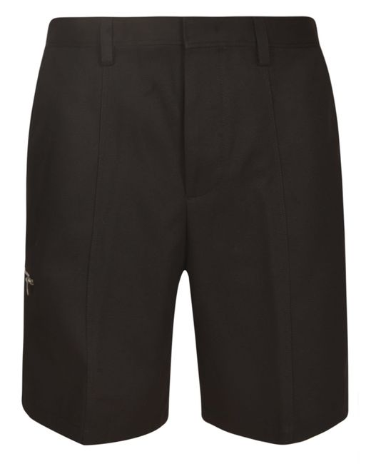 Lanvin Black Concealed Trousers for men